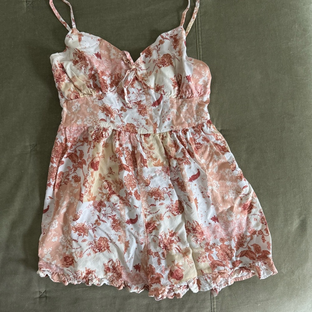 Patchwork Corset Romper - image 2